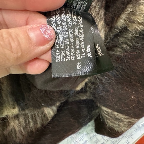 NWT Zara Plaid Jacket Wool Blend Cropped Black White Brown Shacket Women S 6318 - Picture 13 of 13